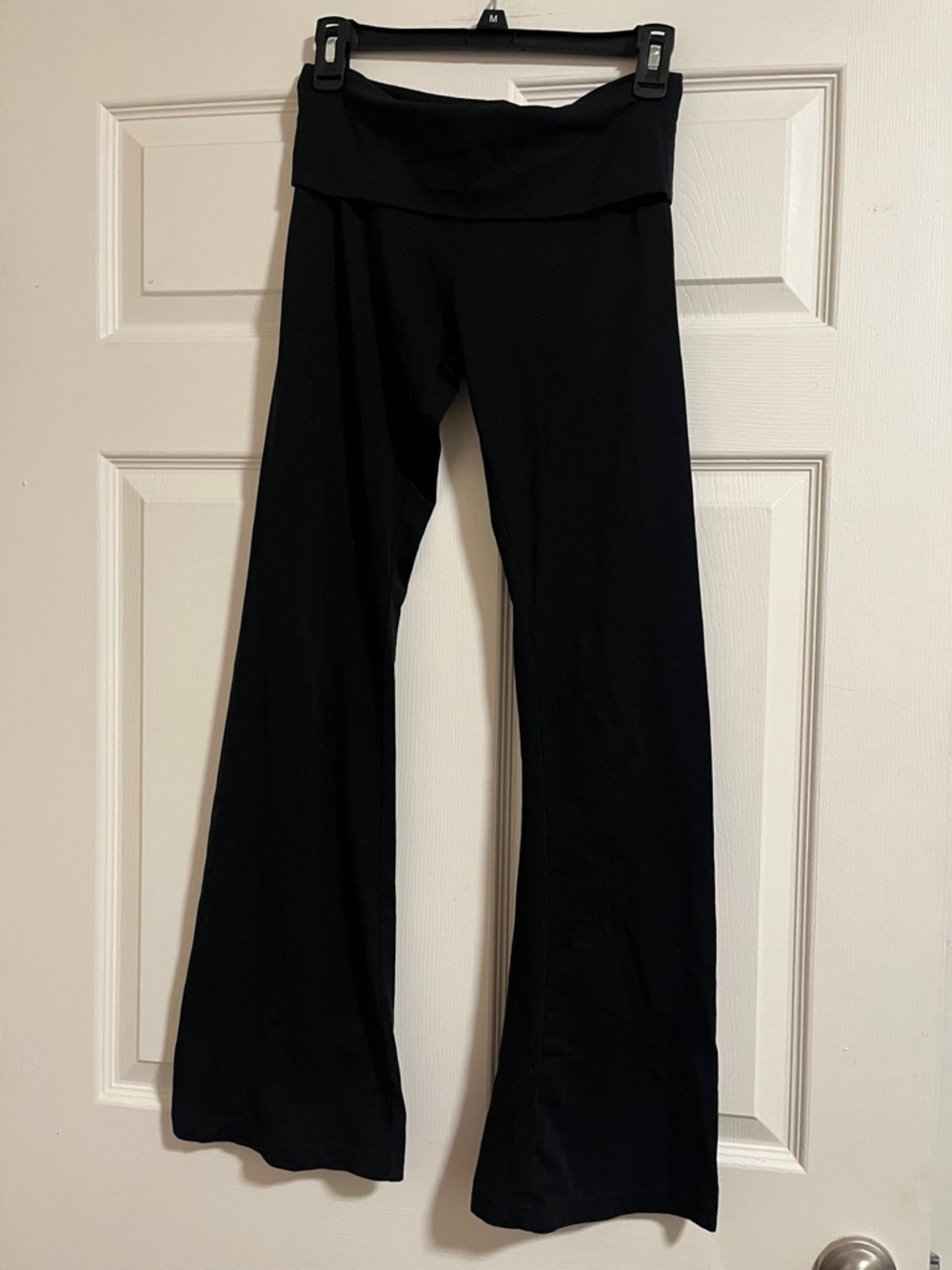 Black Yoga Pants with Pink 'LOVE' and Heart Accents on back